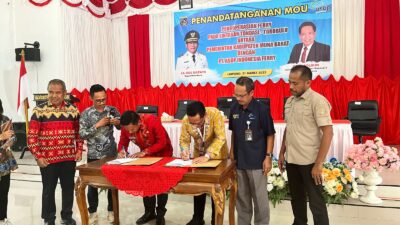 Resmi Taken MoU, Ferry Rute Torobulu-Tondasi Beroperasi Jelang Arus Mudik