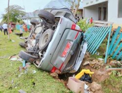 Randis Bappeda Muna Barat Alami Kecelakaan Usai Salip Pick Up