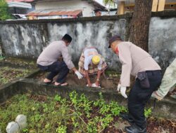 Pasca Dua Hari Ditemukan, Kerangka Manusia Tanpa Identitas Dikuburkan Pihak Polsek Lakudo