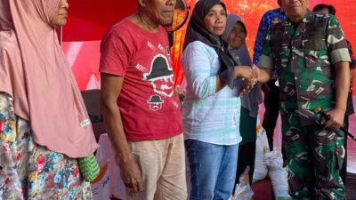 Gandeng Kodim 1416/Muna, Bulog Raha Salurkan Beras Bantuan Pangan