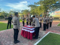 Polres Muna Gelar Sertijab, Wakapolres dan Sejumlah PJU berganti
