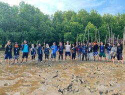Mahasiswa KKN UHO Hijaukan Pesisir Desa Lemo dengan 1.000 Mangrove