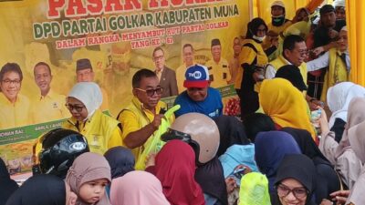 DPD Golkar Muna Gelar Pasar Murah