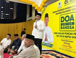 Ketua DPD I Komitmen Kembalikan Kejayaan Golkar di Bumi Anoa