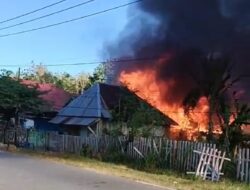 Rumah Milik Yatim Piatu di Muna Barat Ludes Terbakar