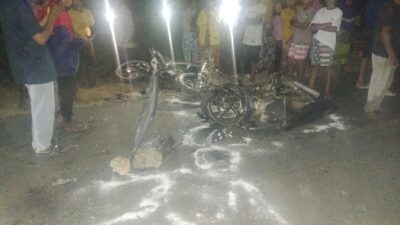 Kecelakaan Maut di Jalan Poros Lagadi-Tondasi, Pengendara Suzuki Smash Tewas Tabrakan dengan CRF